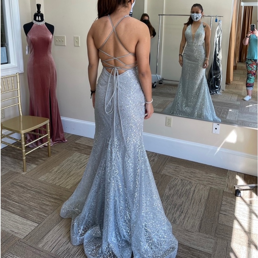 Silver Prom Dress